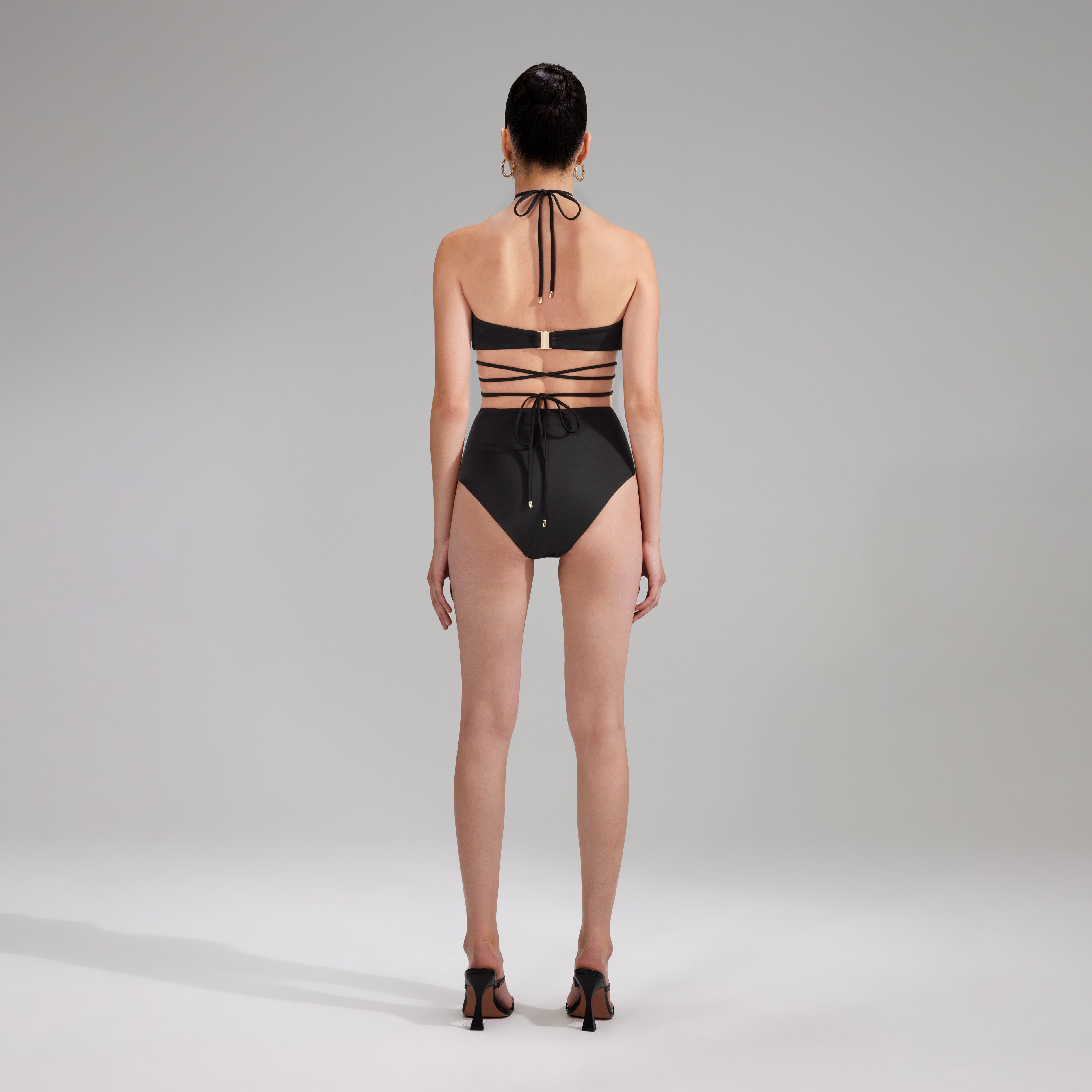 Black High Cut Bikini Brief
