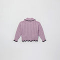 Lilac Crochet Knit Cardigan