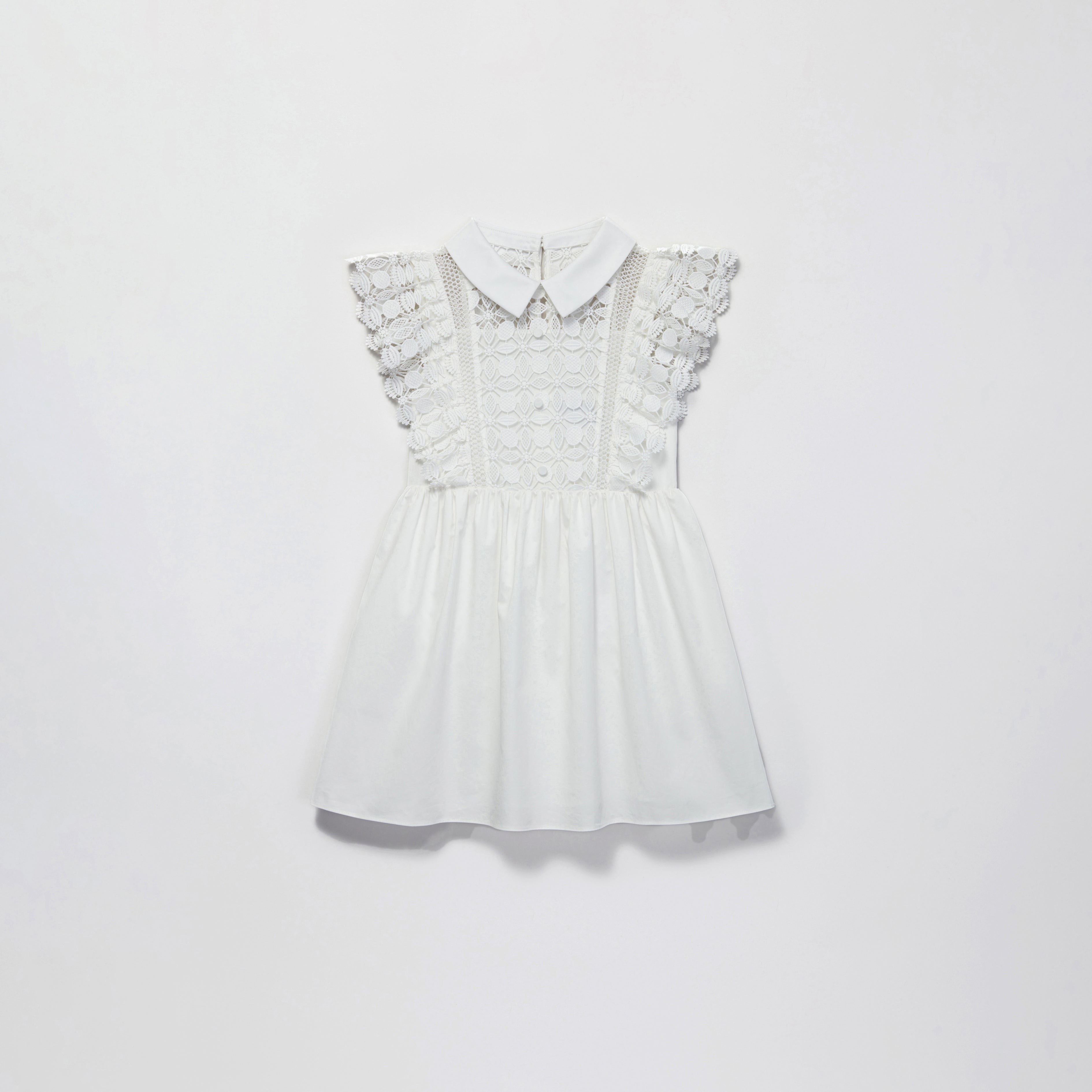 White Lace Mini Dress