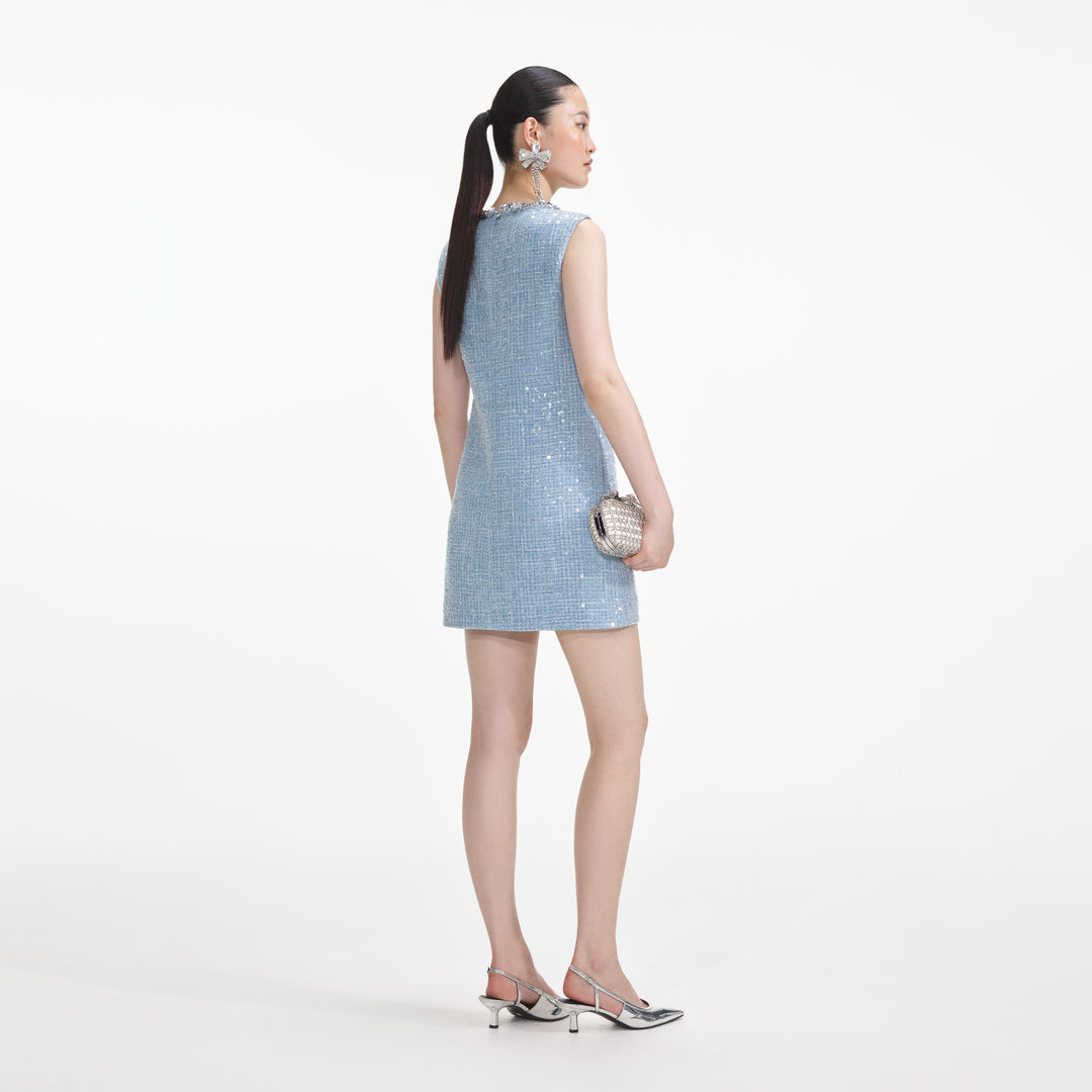BOUCLE SLEEVELESS MIDI DRESS main image 0