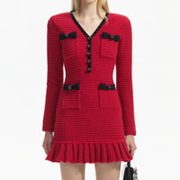 Red Knit Mini Dress