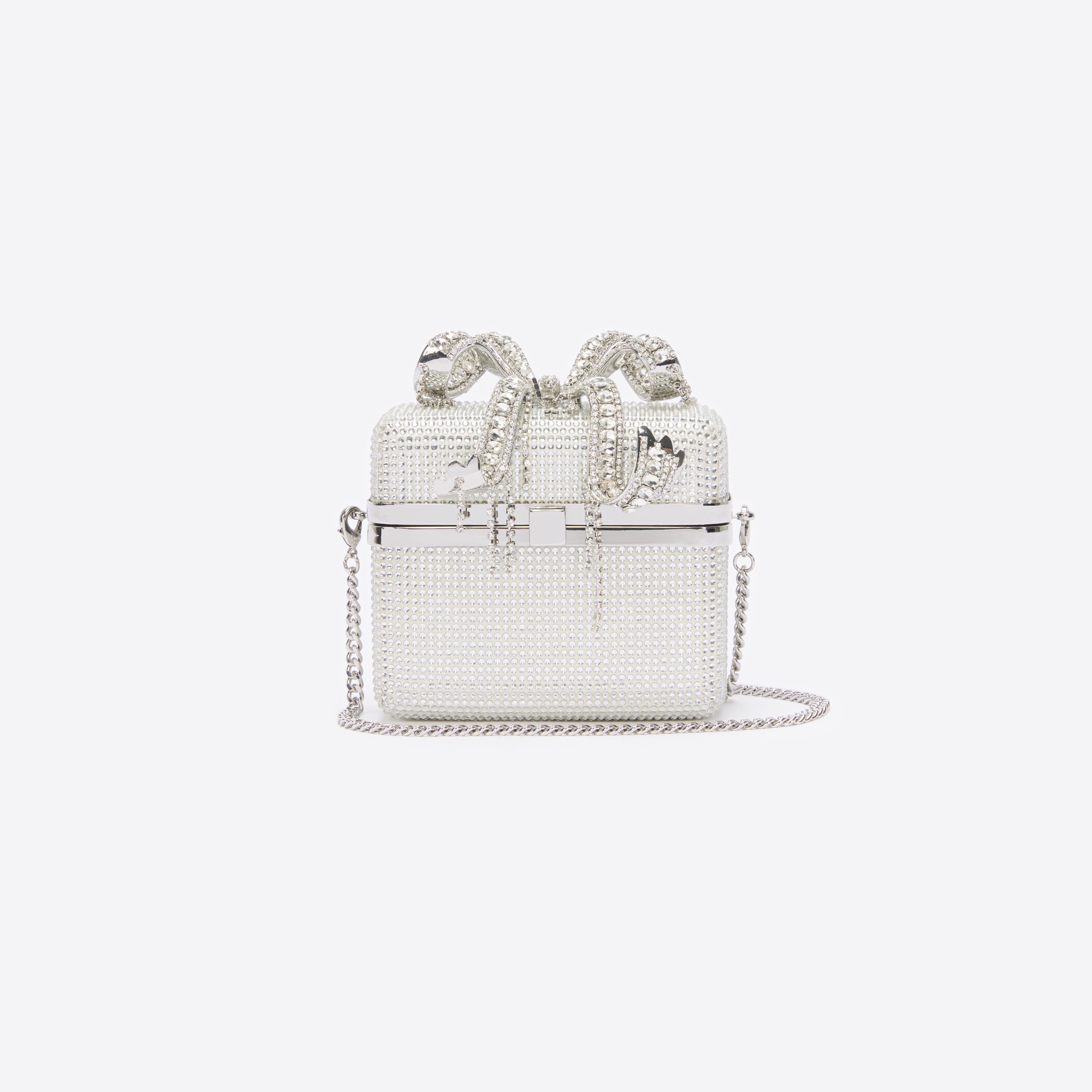 Silver Rhinestone Vanity Bag