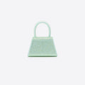 Green Satin Rhinestone Micro Bow Bag