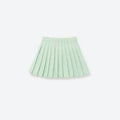 Mint Boucle Pleated Skirt