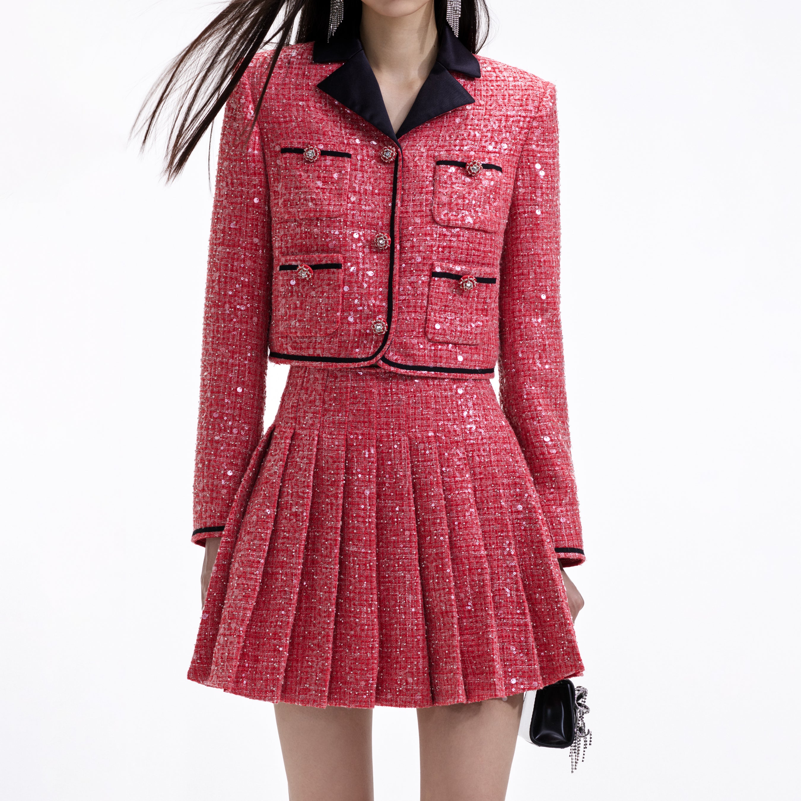 Red Boucle Jacket