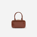 Brown Leather Mini Tote Bag