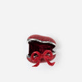 Red Crystal Heart Clutch