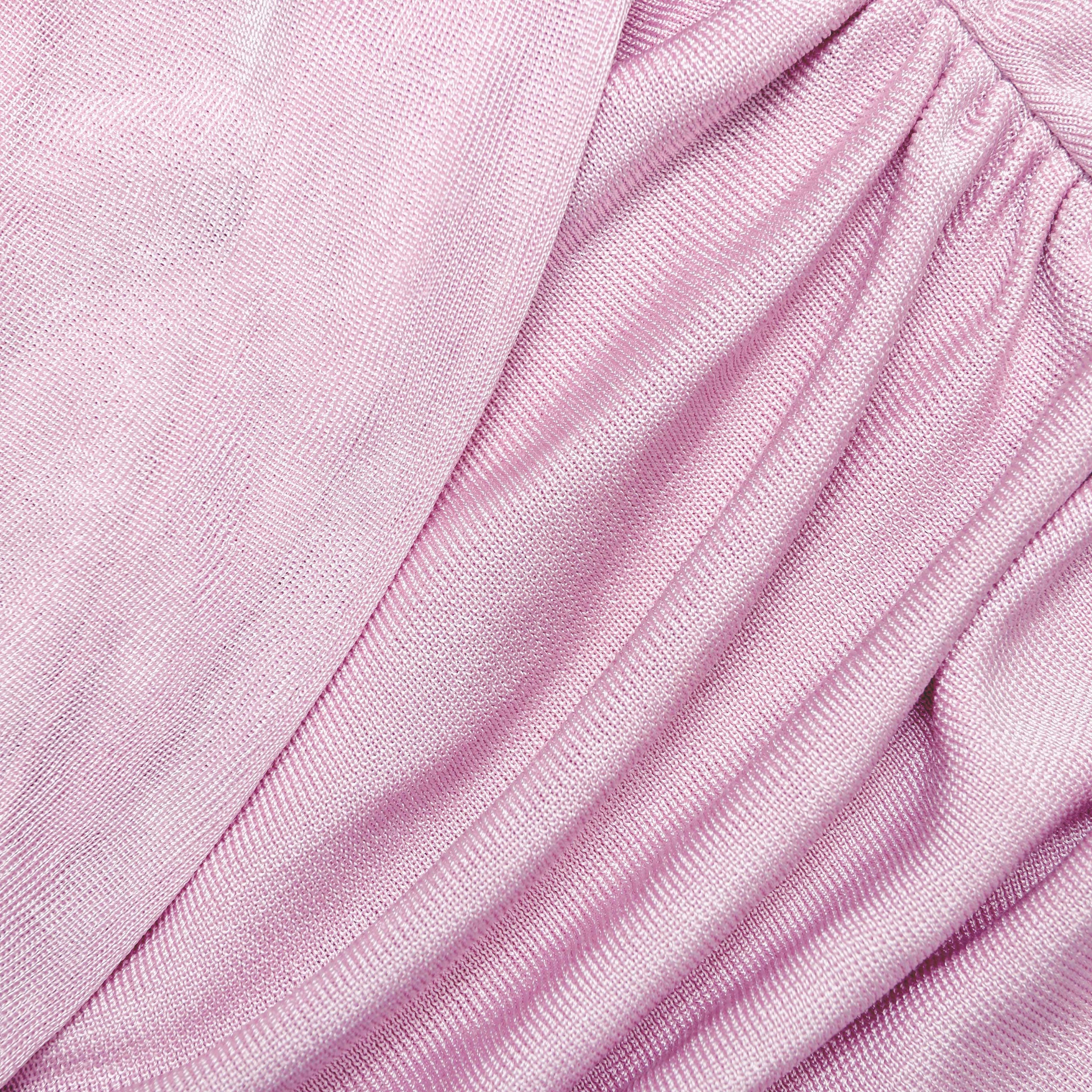 Pink Spandex Knit Midi Dress main image 1