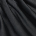 Black Taffeta Draped Sleeve Top