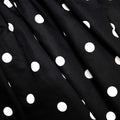 Black Polka Dot Cotton Mini Dress