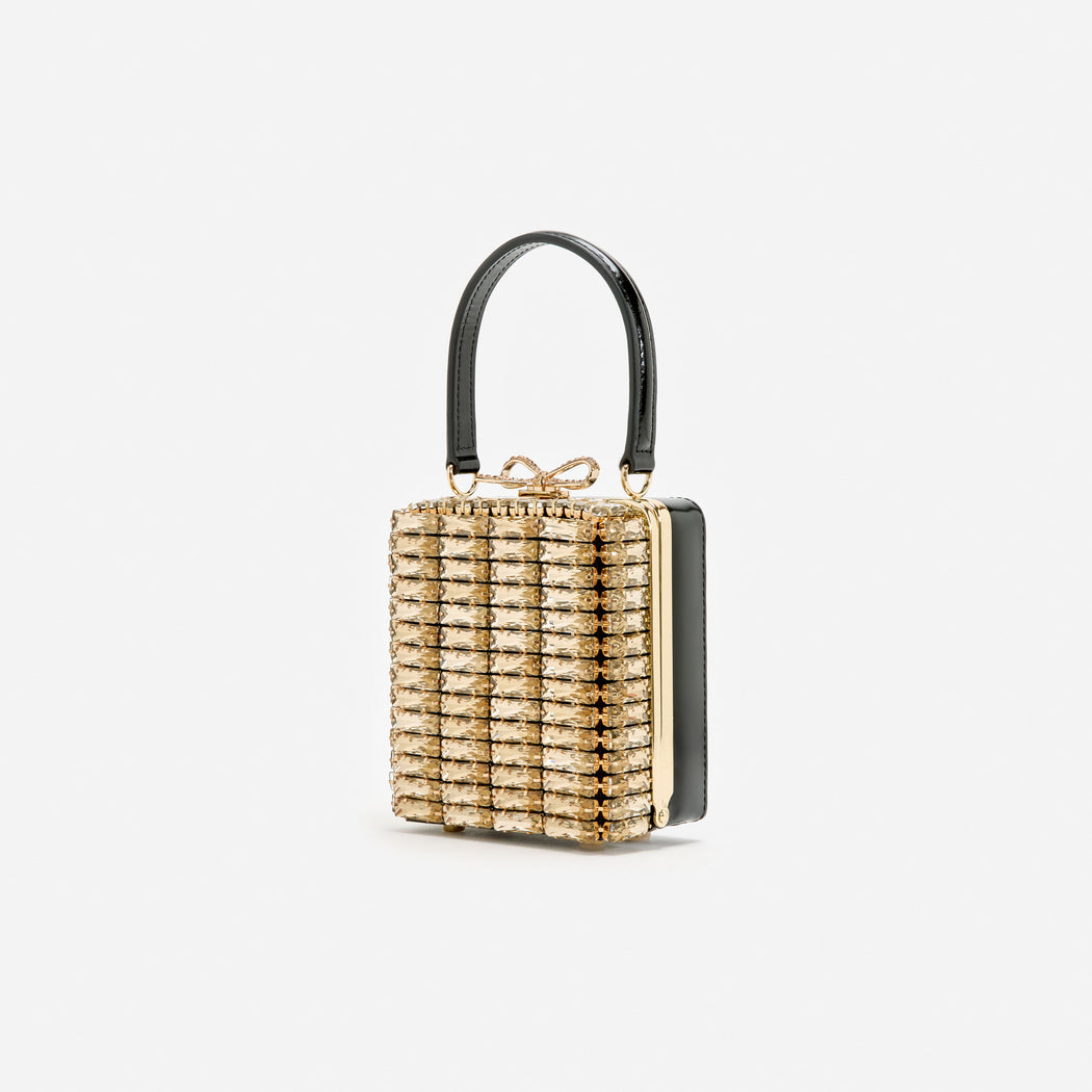 Gold Crystal Micro Bag