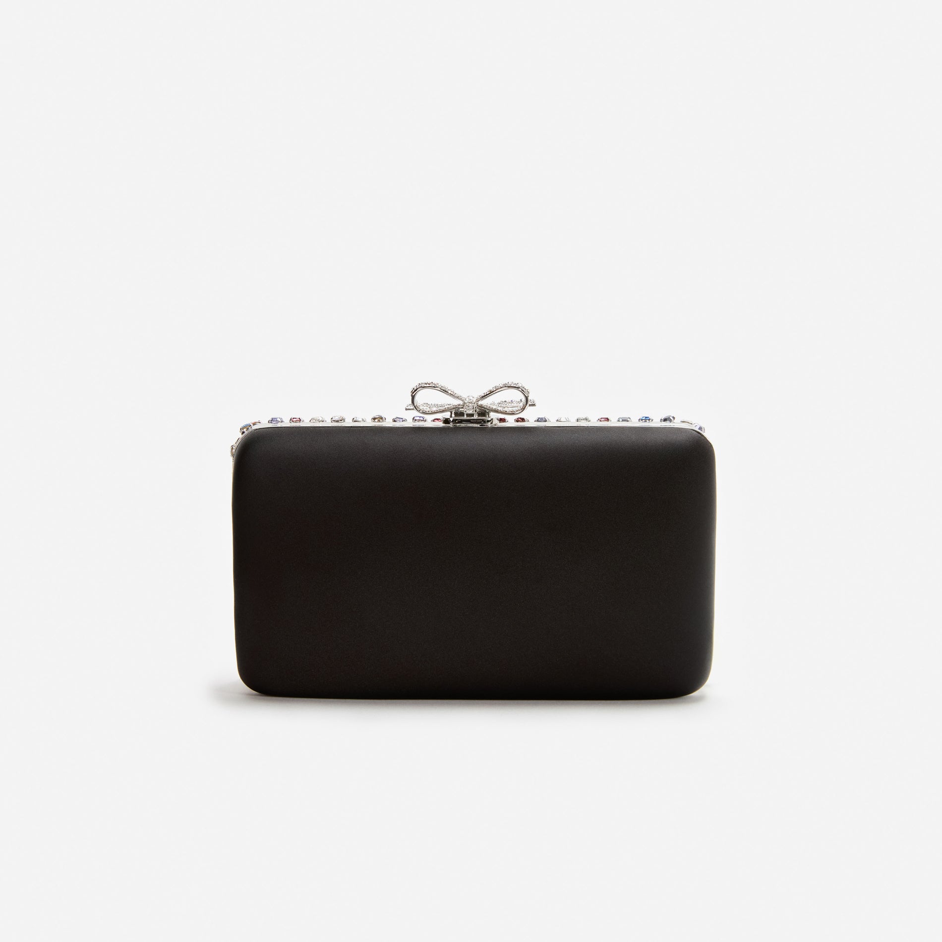 Multi Crystal Chainmail Clutch