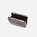 Multi Crystal Chainmail Clutch