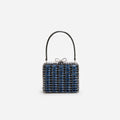 Navy Crystal Micro Bag