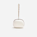 Multi Crystal Embellished Top Handle Clutch Bag