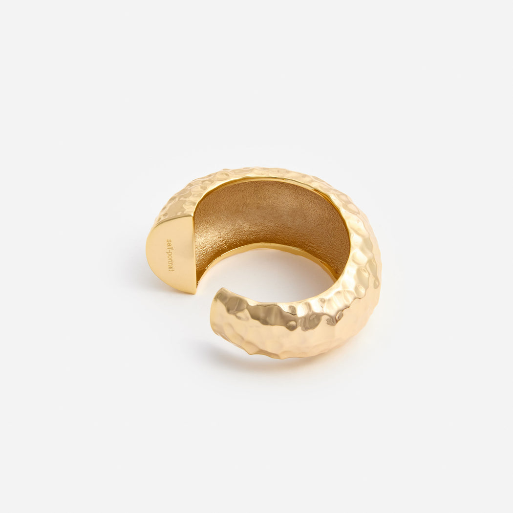 Hammered Gold Cuff