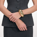 Hammered Gold Cuff
