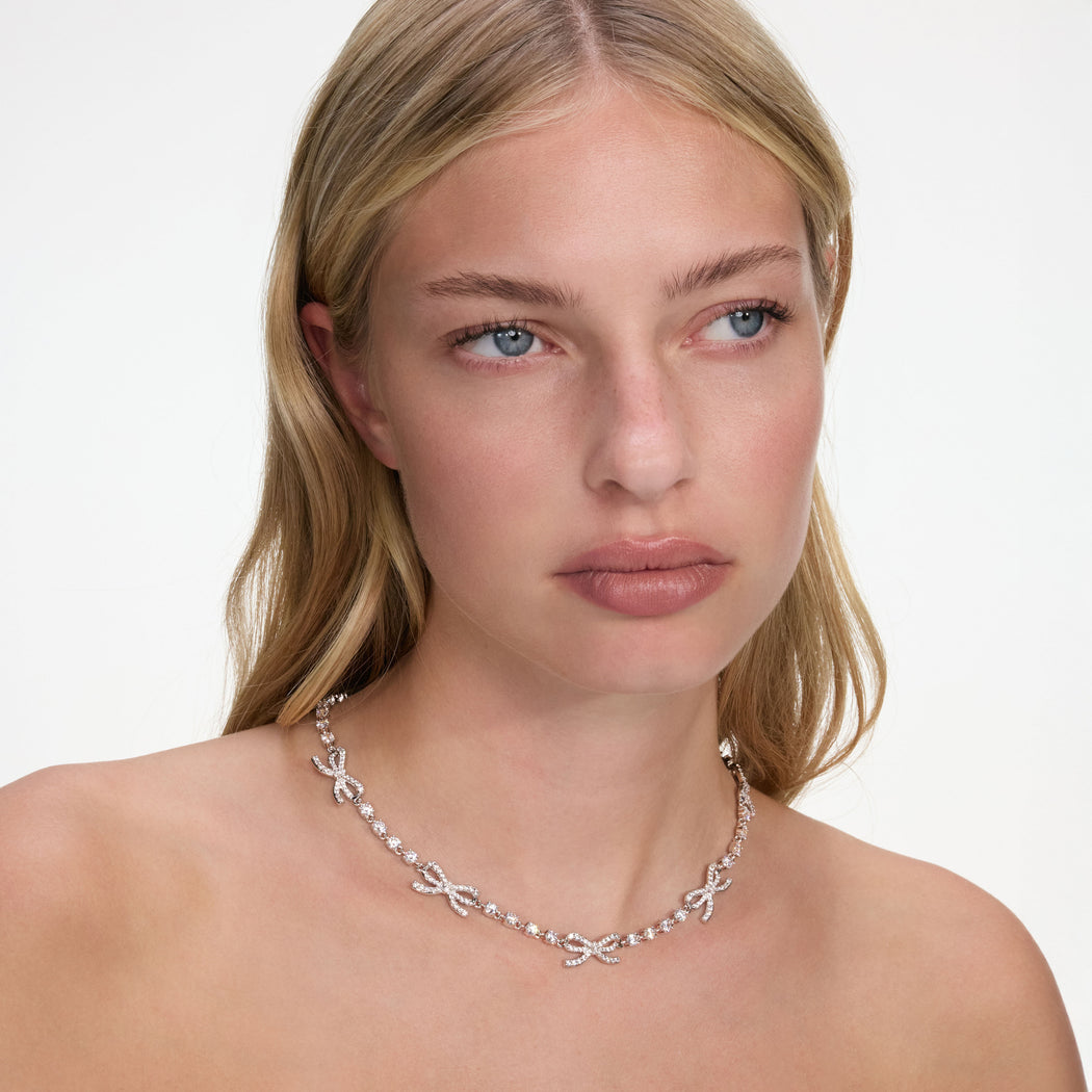 Crystal Bow Necklace