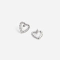 Mini Crystal Heart Earrings