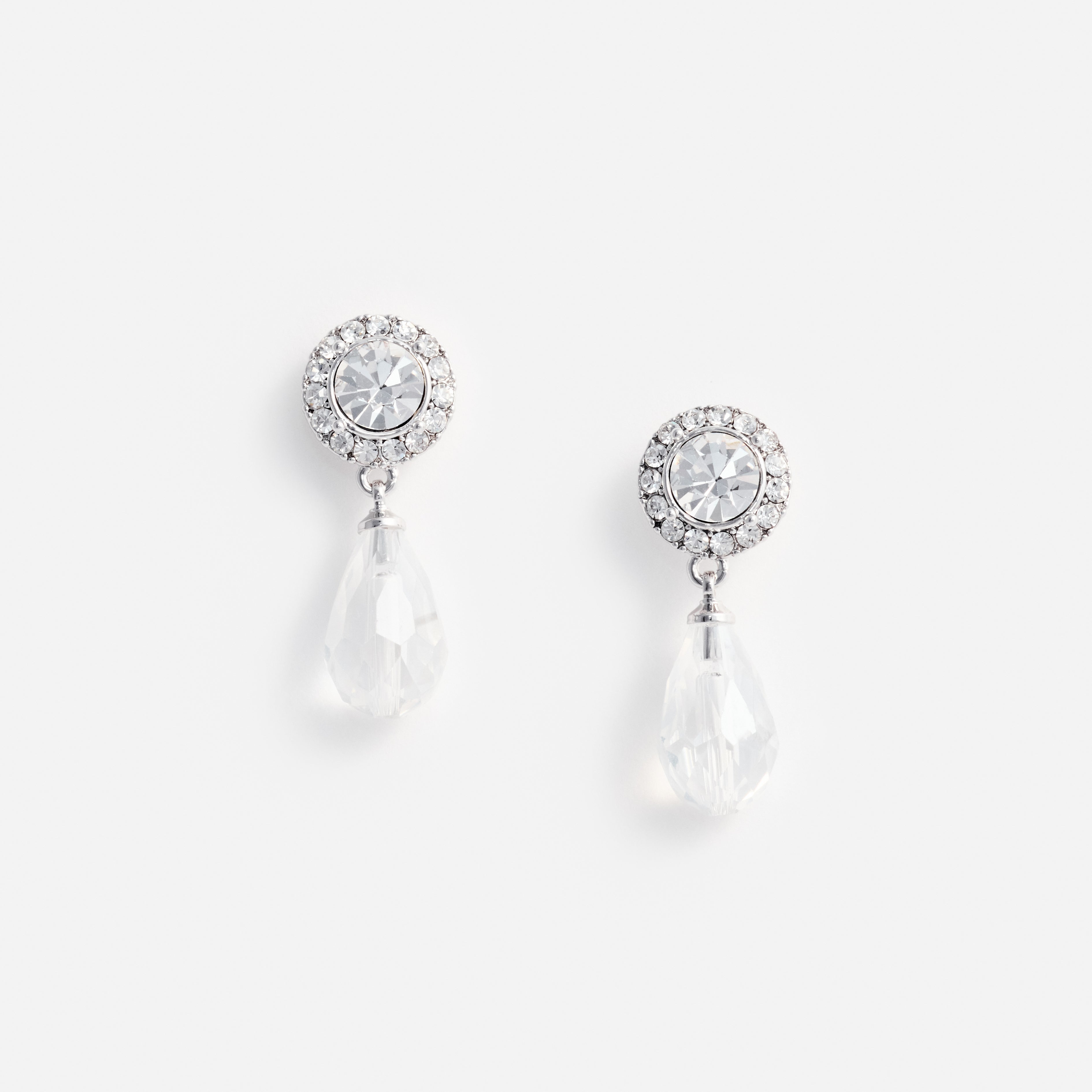 Mini Tiered Crystal Earrings
