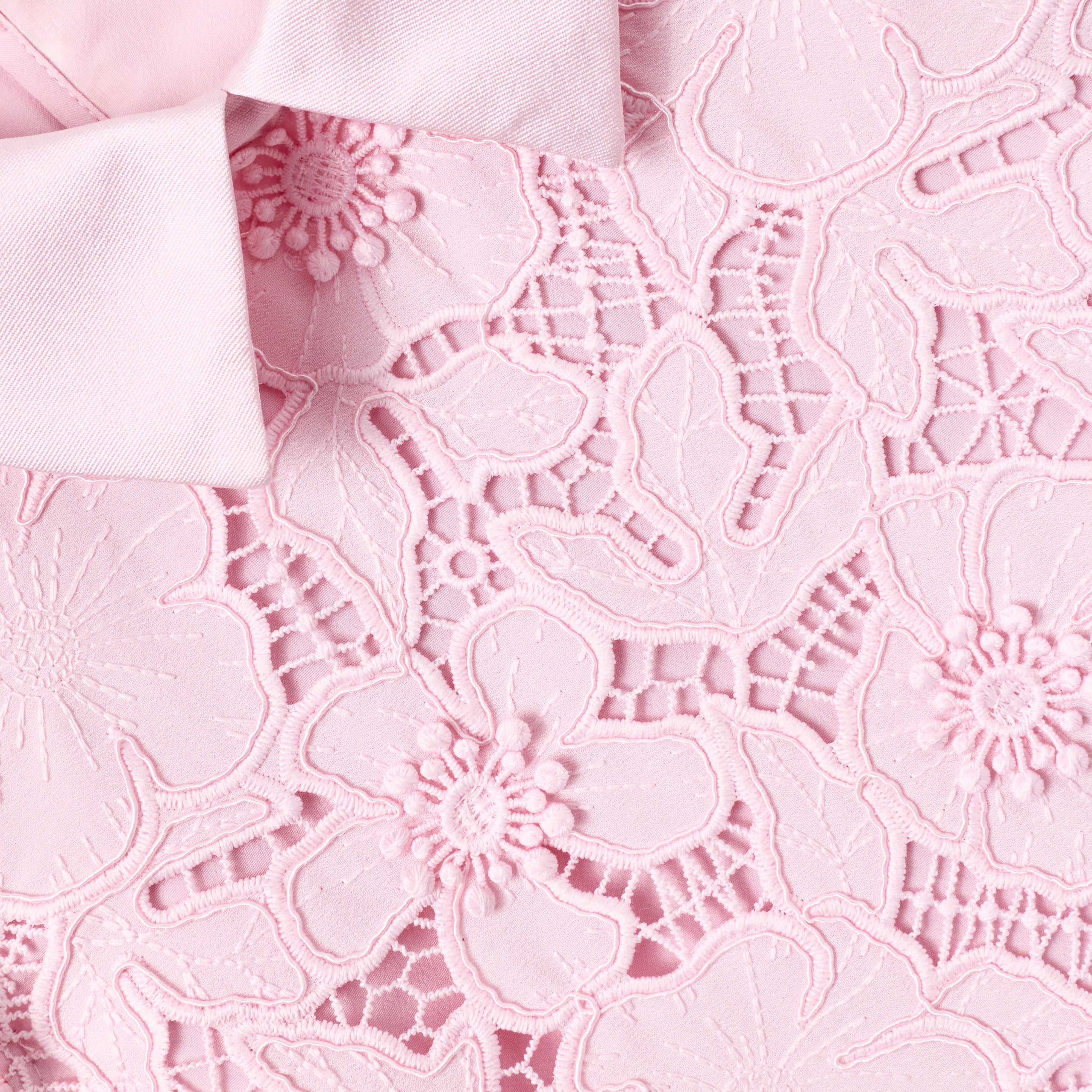 Pink Flower Lace Dress – self-portrait