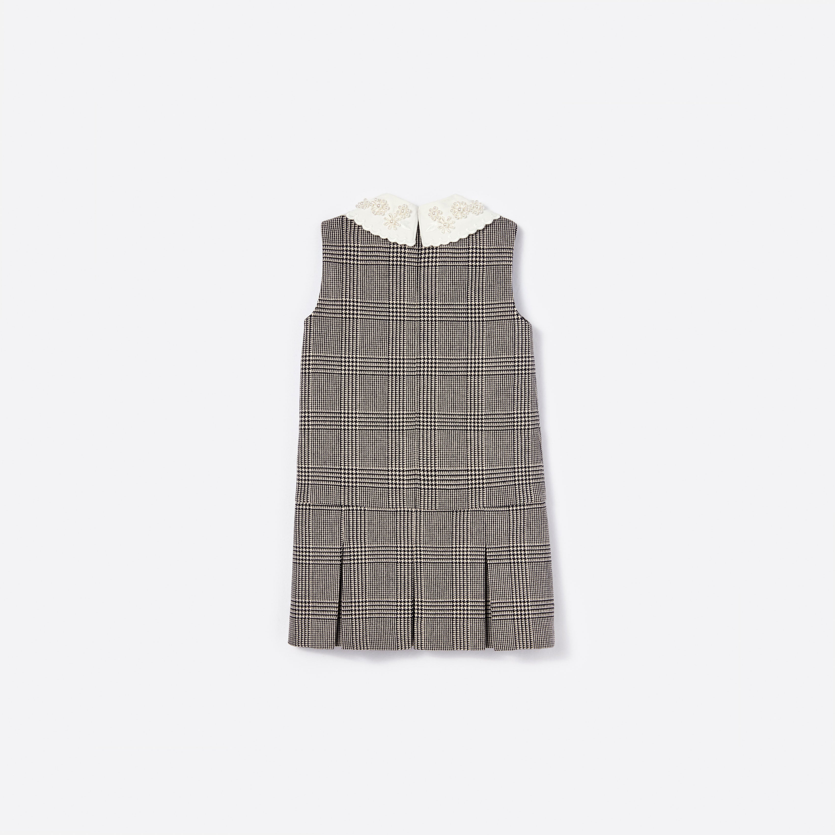 Black Check Sleeveless Dress