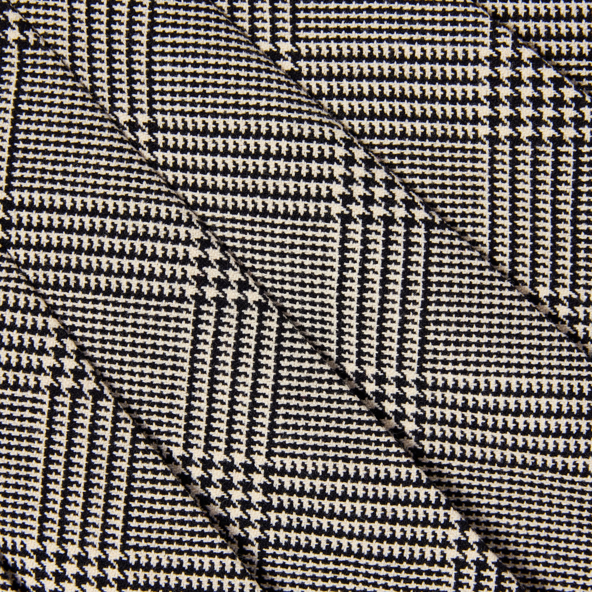 Black Check Pleated Skirt