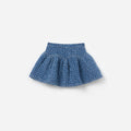Textured Denim Skirt