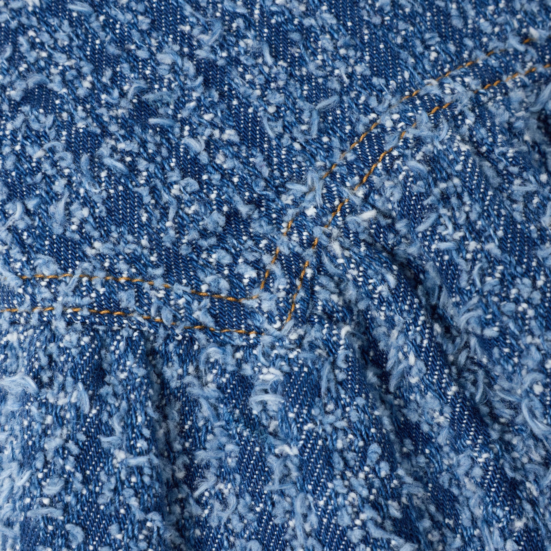 Textured Denim Skirt