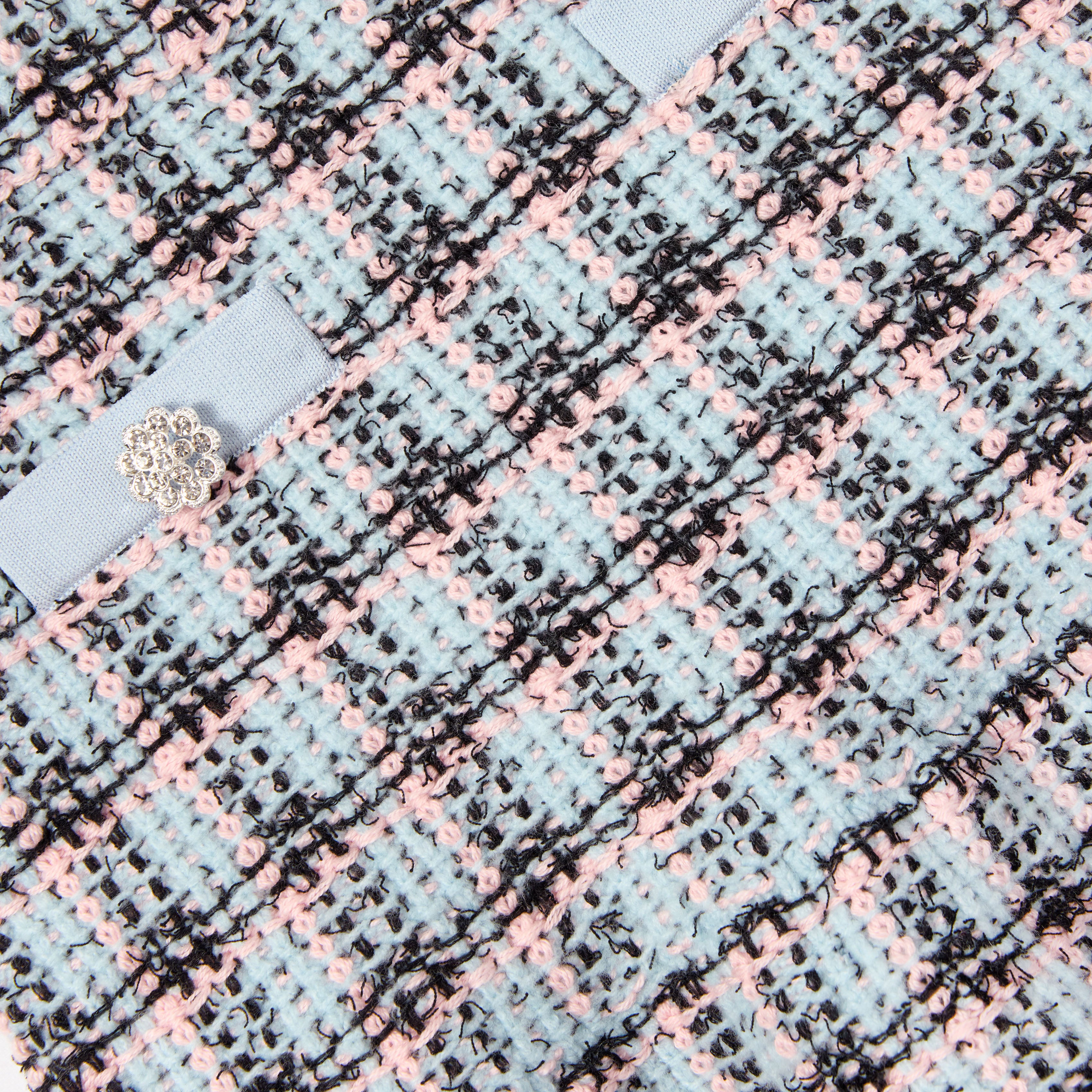 Textured Stripe Knit Skirt