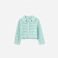 Mint Heart Knit Cardigan