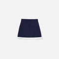 Navy Embellished Knit Skirt
