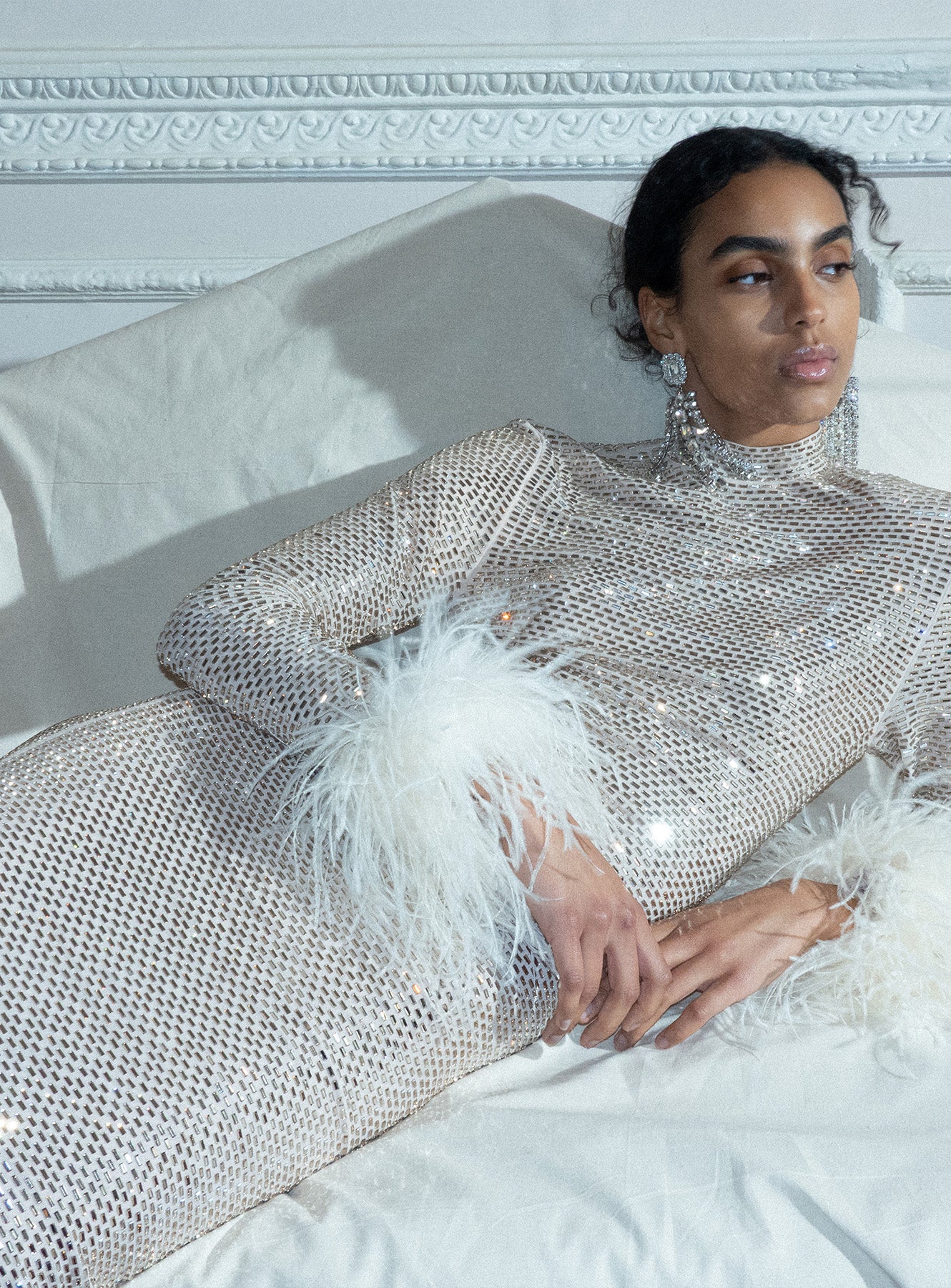 bling midi dress CAN'T SHINE BRIGHTER THAN ME RHINESTONE MIDI DRESS