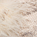Champagne Rhinestone Feather Top