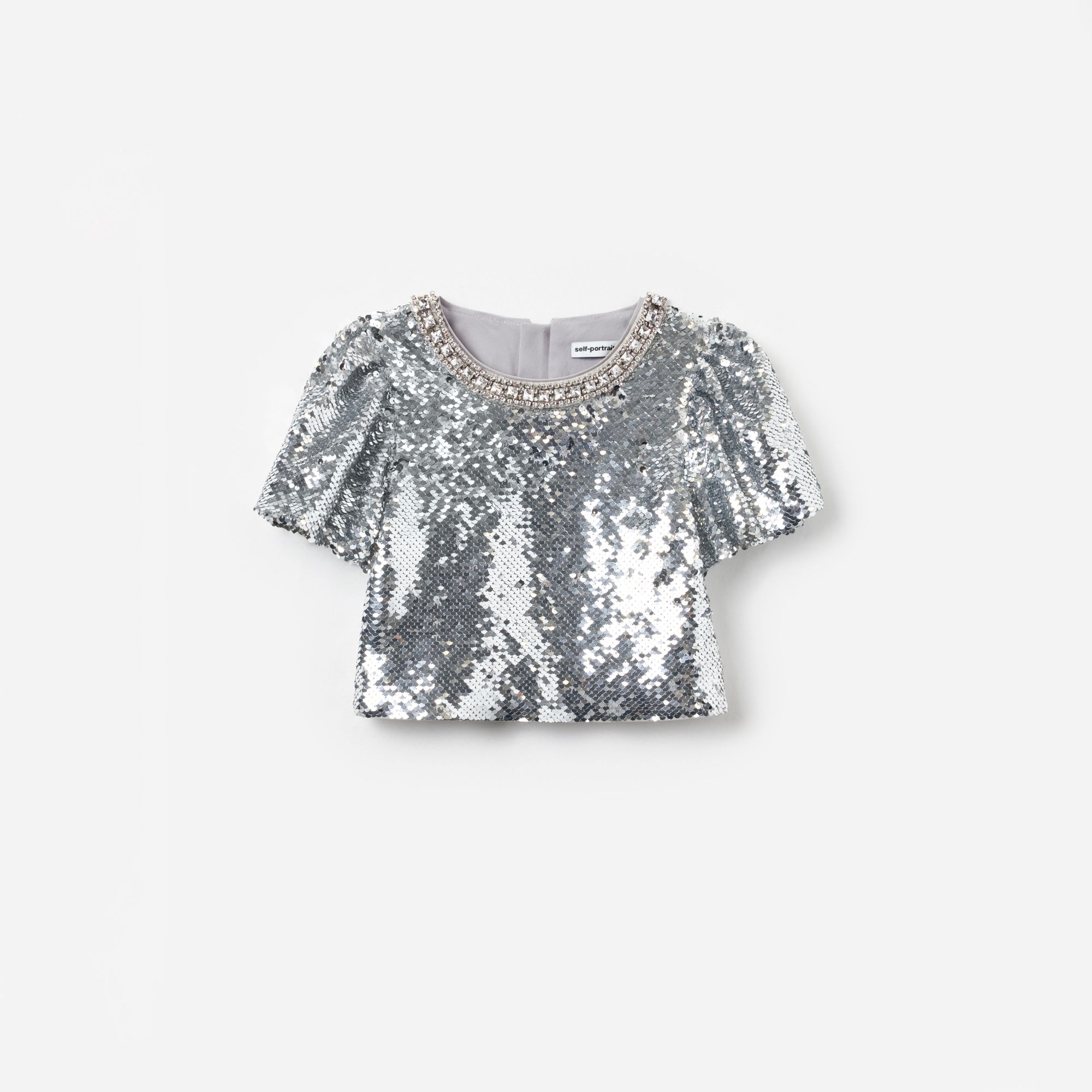 Silver Sequin Top