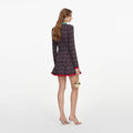Multi Textured Knit Mini Dress