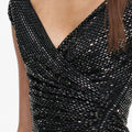 Black Rhinestone Off Shoulder Top