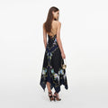 Navy Floral Midi Dress