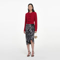 Red Soft Knit Cardigan