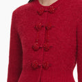 Red Soft Knit Cardigan