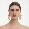 Multi Crystal Cluster Earrings