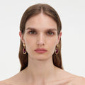 Gold Ruby Earrings