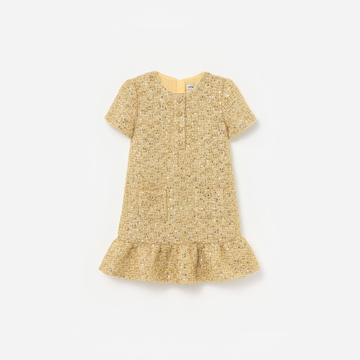 Gold Boucle Dress
