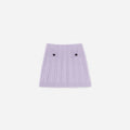 Purple Cable Knit Skirt