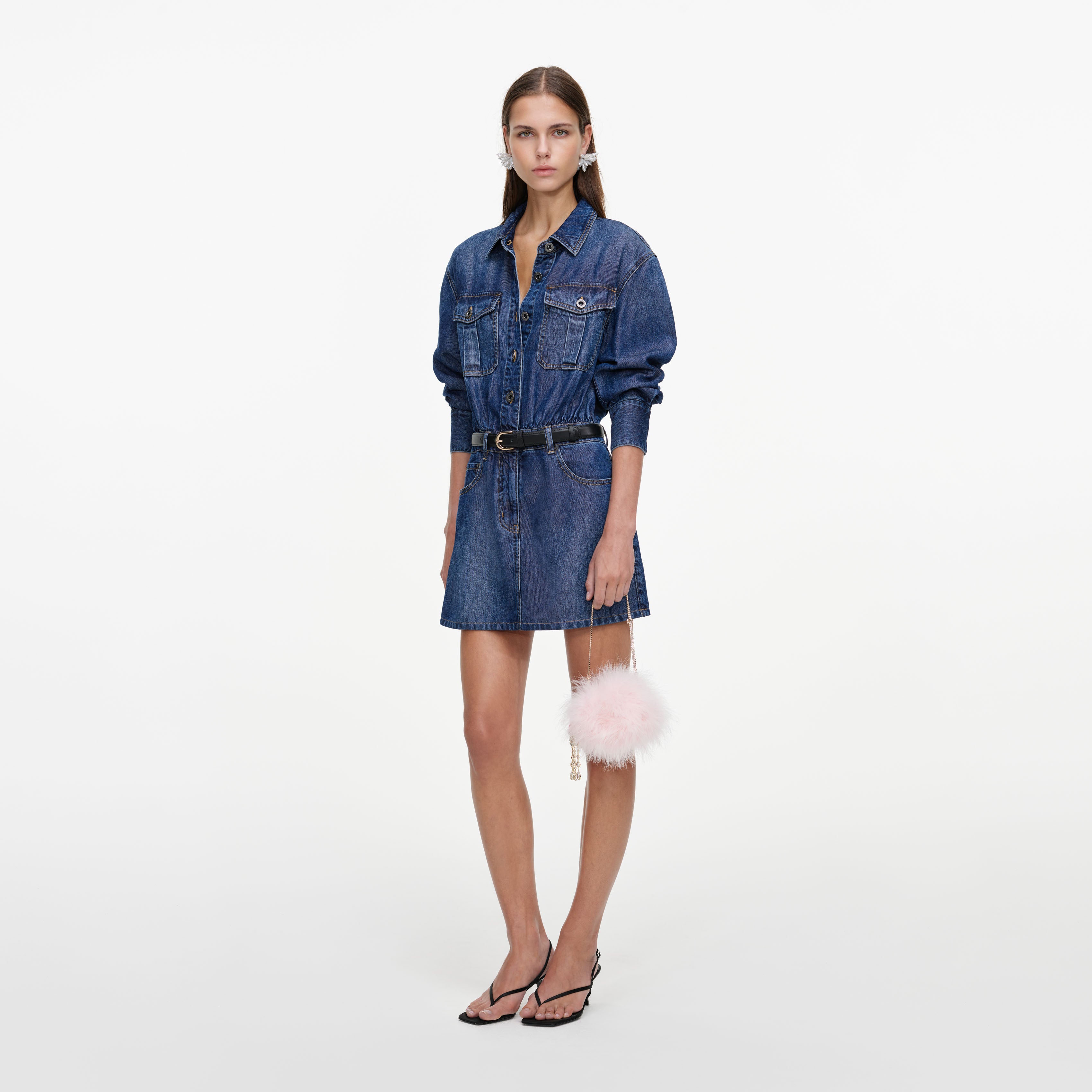 Lightweight Denim Mini Dress