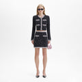 Black & White Knit Skirt