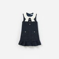 Navy Boucle Sleeveless Dress