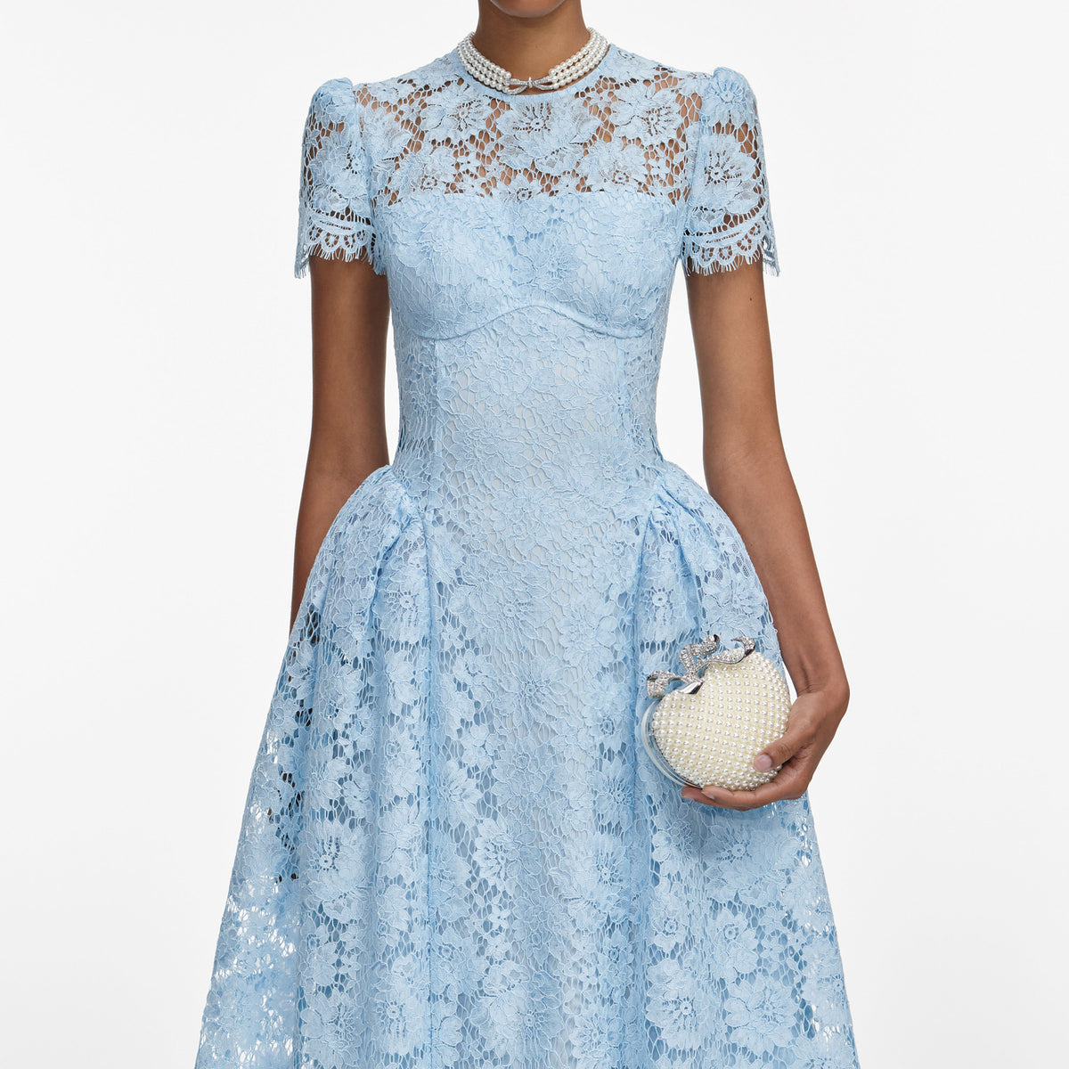 self portrait fine lace midi dress Self-Portrait