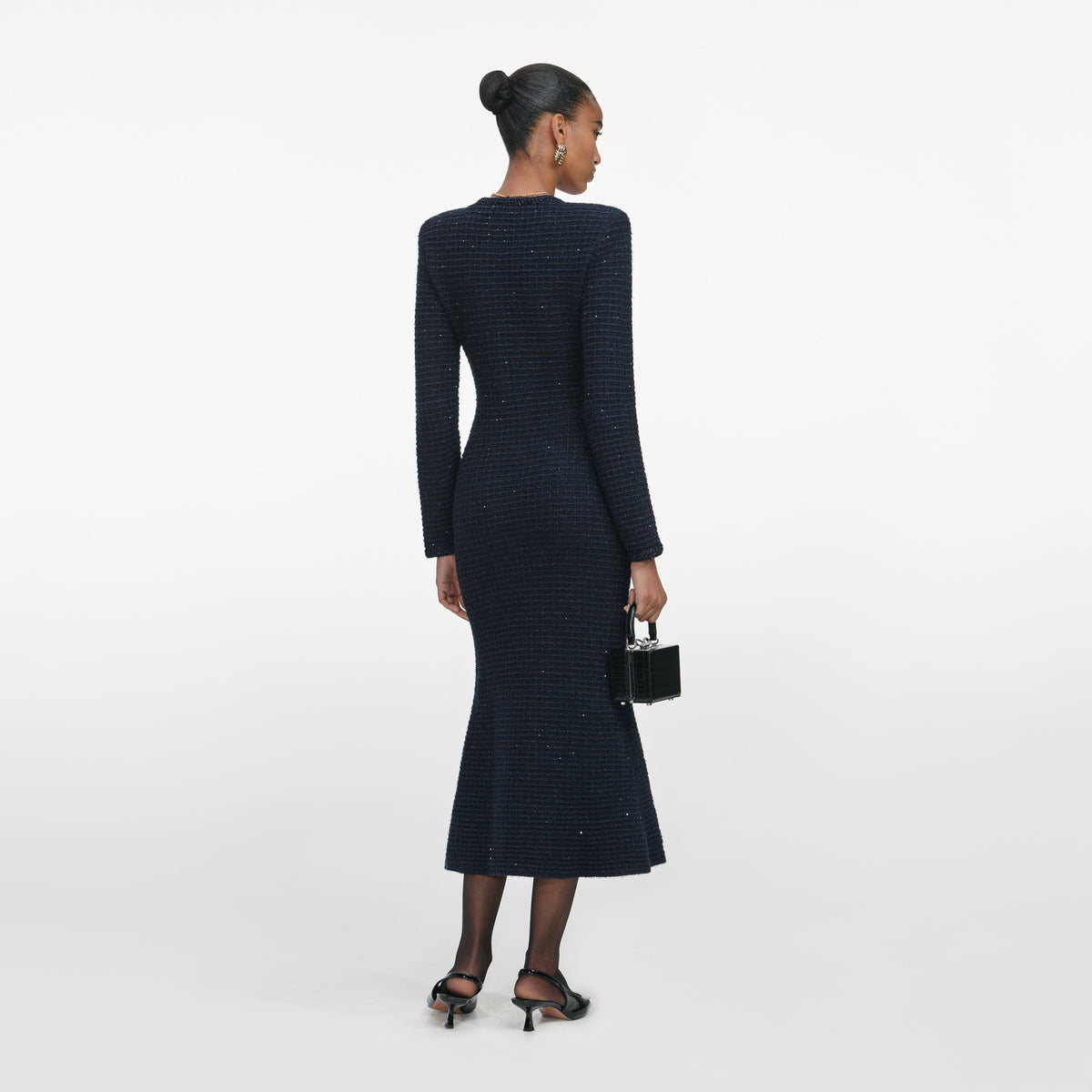 oversized off the shoulder maxi dress Bouclé Off-Shoulder Maxi Dress in Yellow - XXS