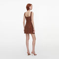 Bronze Crystal Chainmail Mini Dress